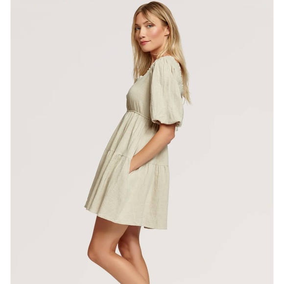 Lost and Wander Coastal Dream Balloon Short Sleeve Dress - Picture 3 of 9